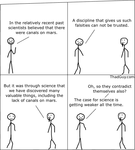 In the relatively recent past scientists believed that there were canals on mars