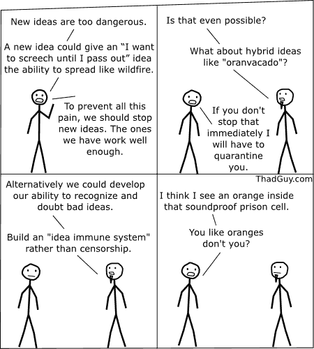 New ideas are too dangerous